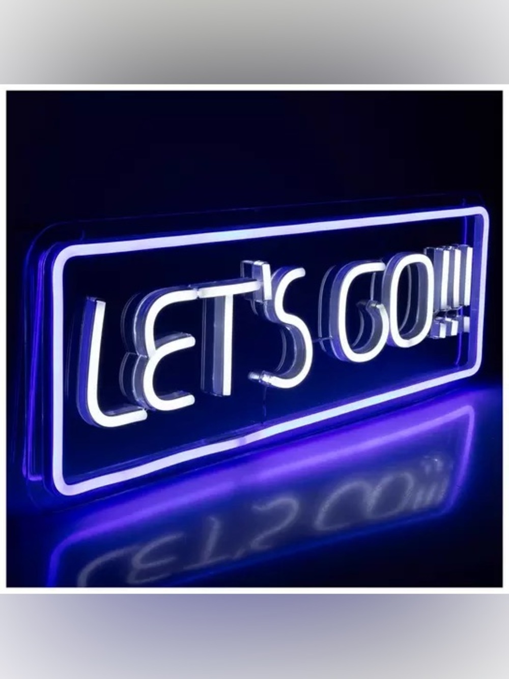 Let's Go LED Neon Sign
